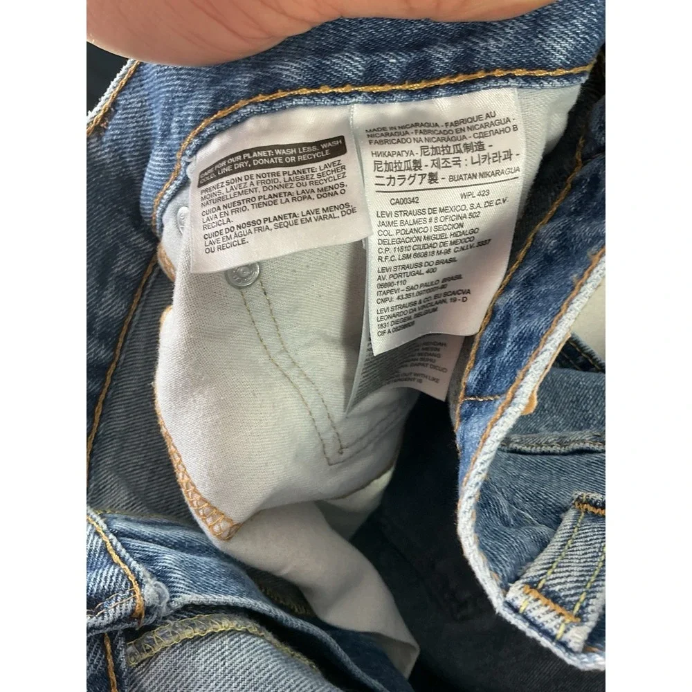 Levi's 501 Style Men's Jeans W48 L32 Blue Denim Big & Tall